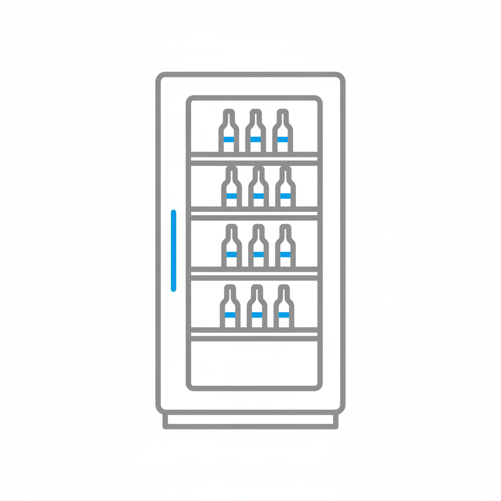 Wine refrigerator icon